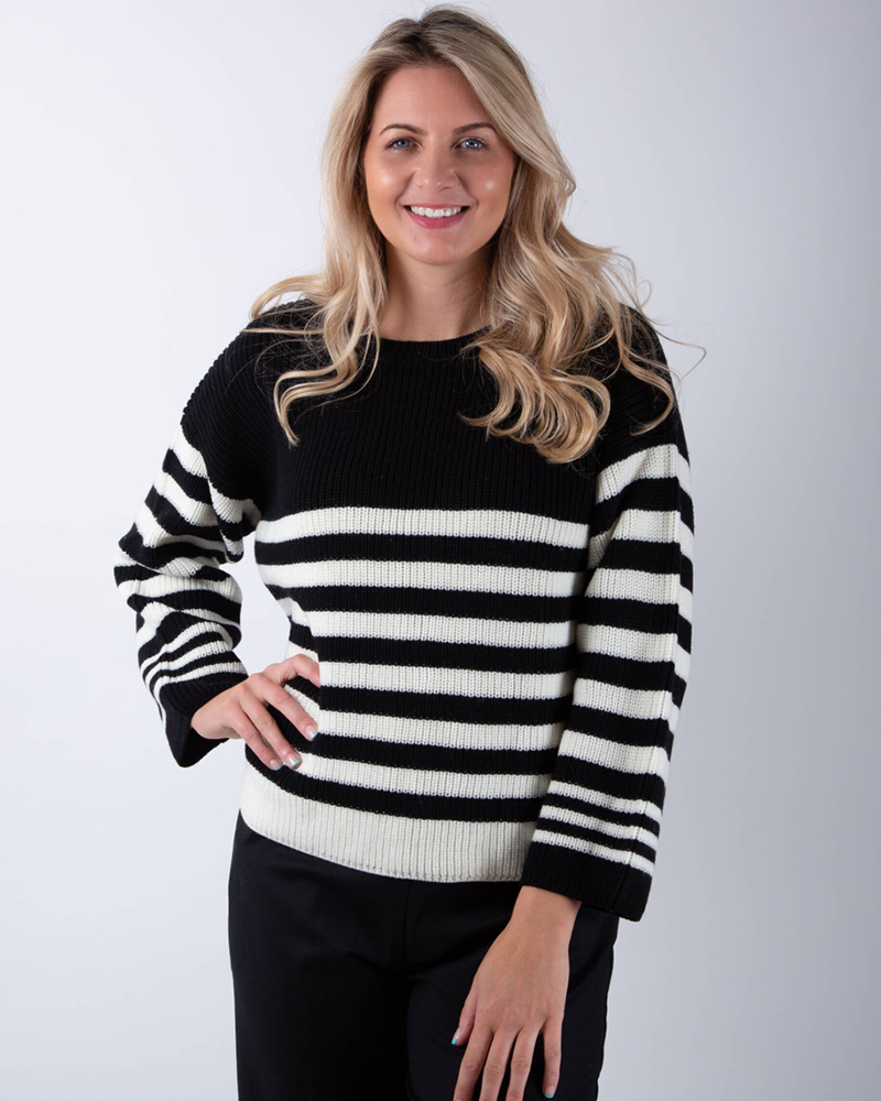 Whyci breton knitted sweater at Jane Young