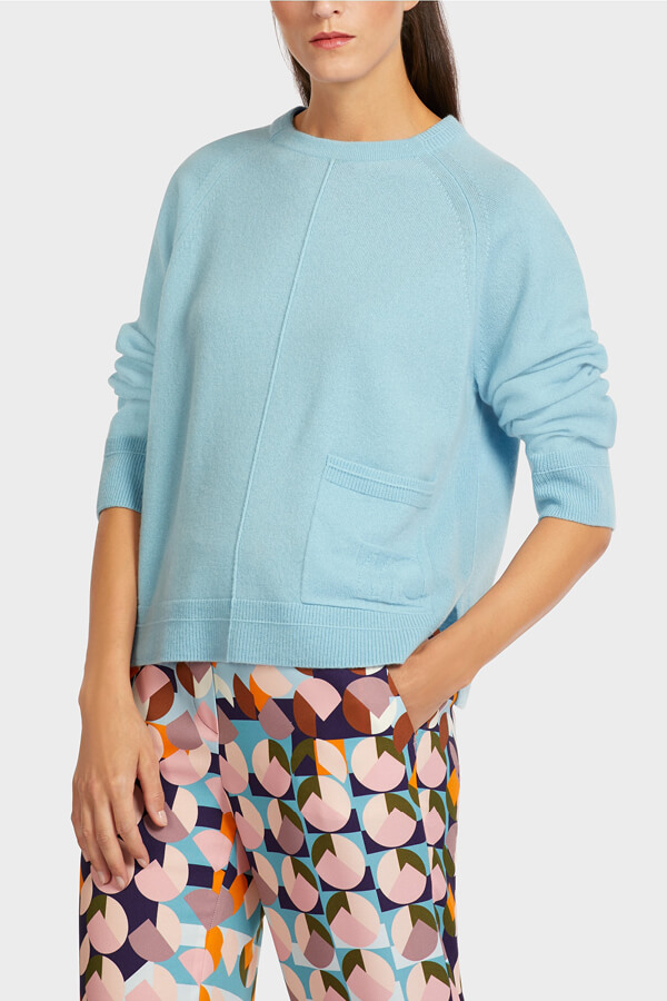 Marccain wool and cashmere blue sweater