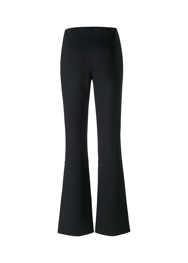 Black slim best sale bootcut trousers