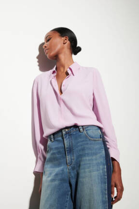 Lavender shirt from Luisa Cerano Spring Summer 24