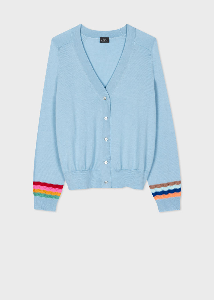 PS Paul Smith 'swirl' sleeve cardigan 701N M31137