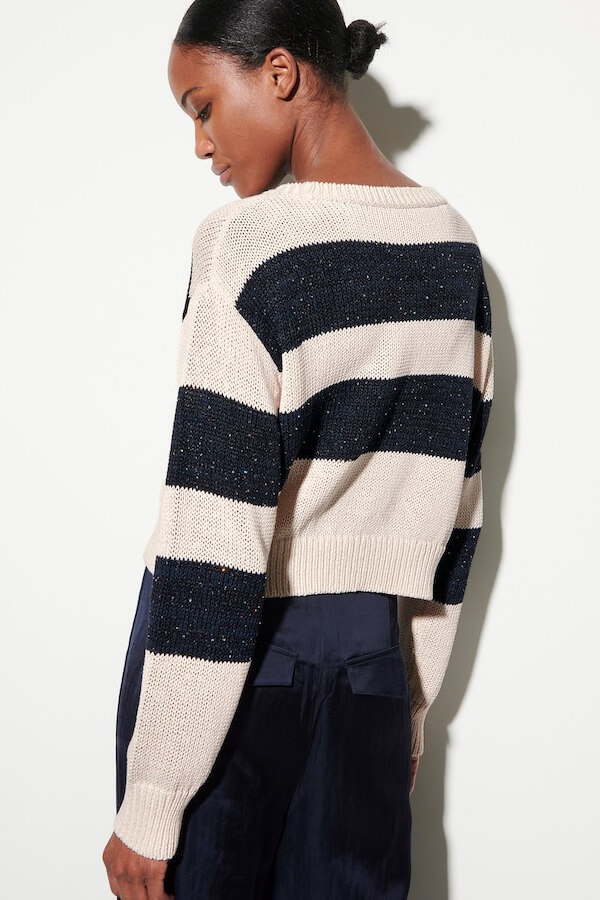 Luisa Cerano block stripe sweater back