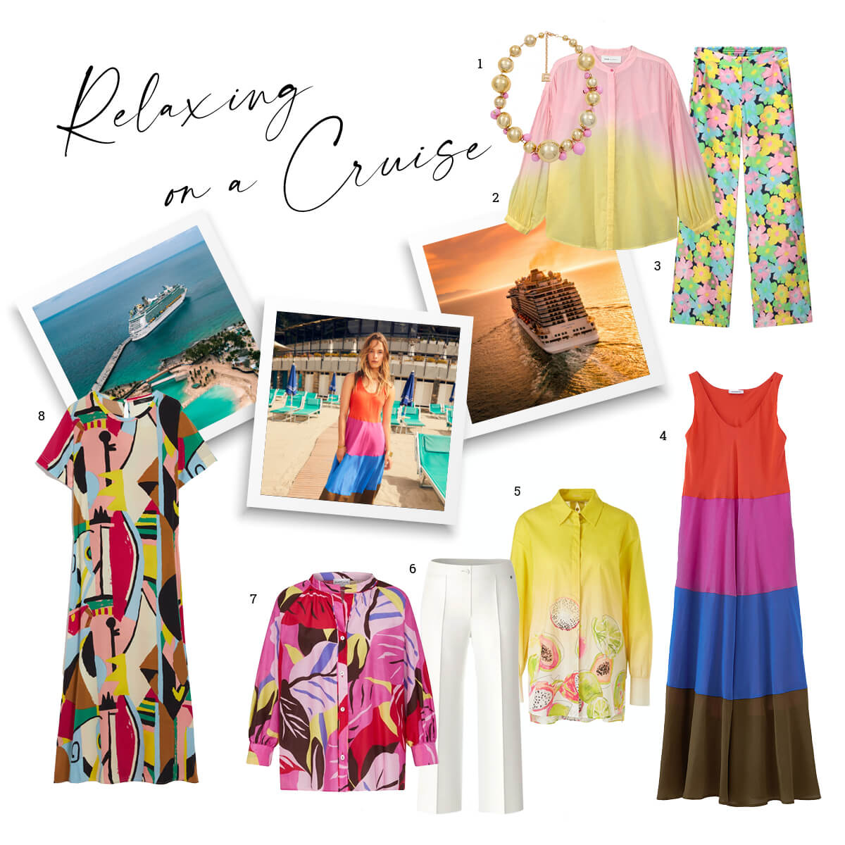 Holiday packing for a cruise. Capsule Cruise wardrobe