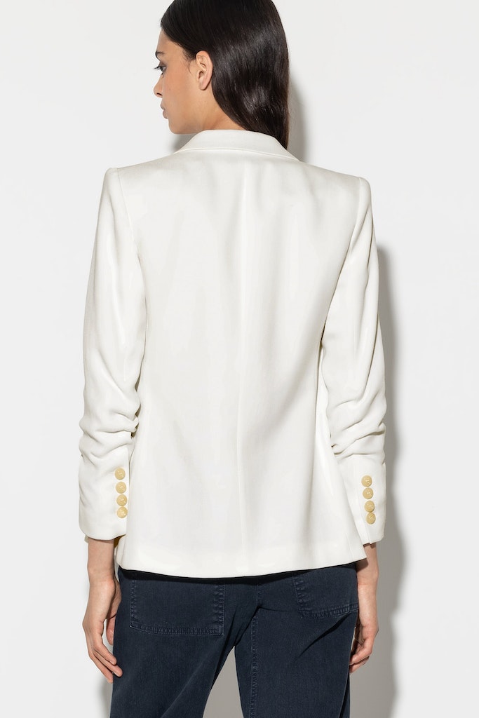 luisa cerano white blazer