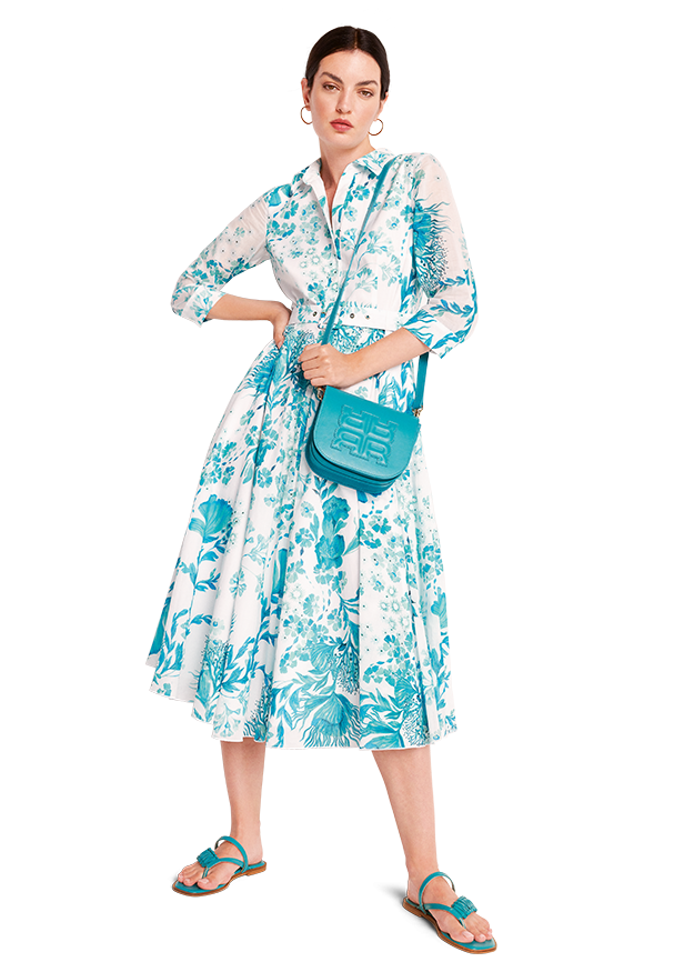 Riani underwater print shirt dress