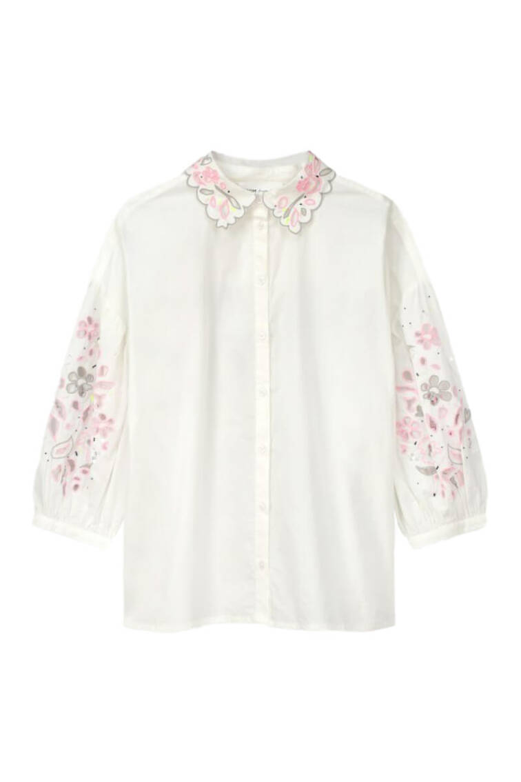 Jane-Young-Classic-White-Shirt-Pom-embroidery-bloom