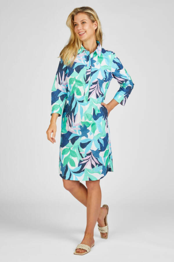 Rabe 3/4 sleeve bold print dress