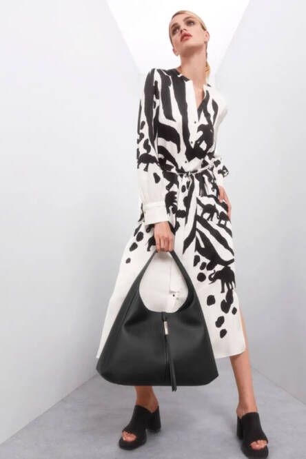 Monochrome-dressing-with-Marccain-Dress