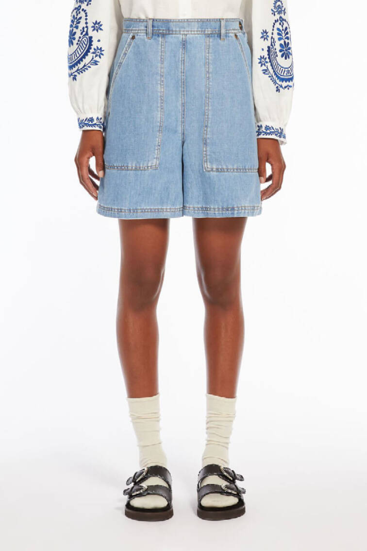 Maxmara Weekend cotton blend denim shorts Elicia £189.00