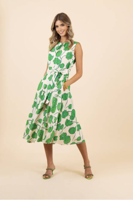 Fee-G green floral dress