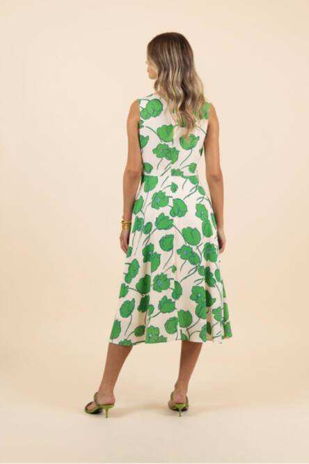 Fee-G green leaf dress