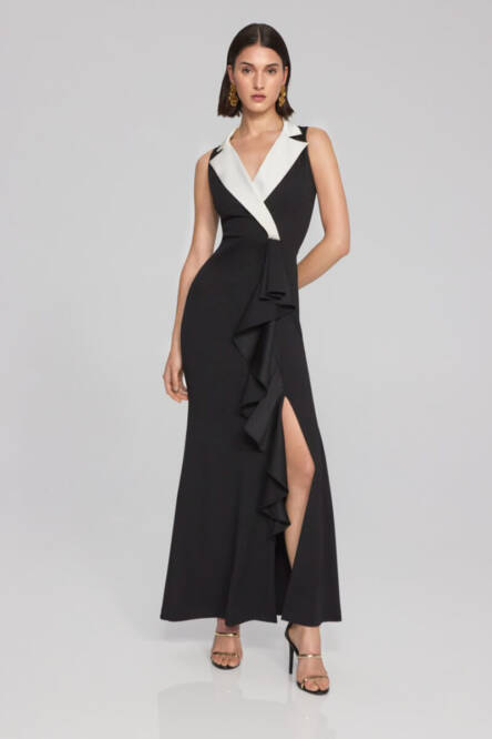 Joseph-Ribkoff-Tuxedo-Dress