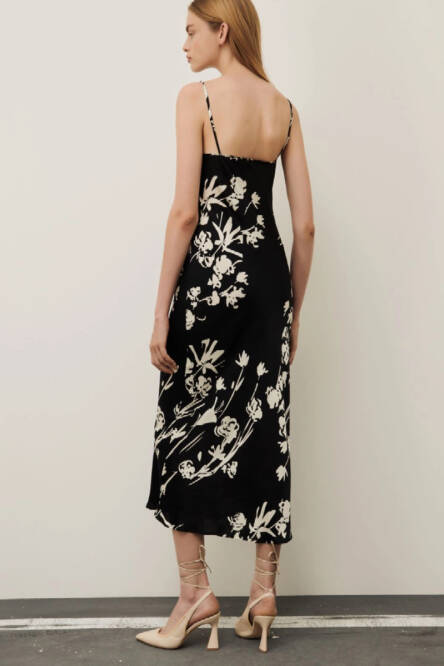 Marella-black-floral-dress