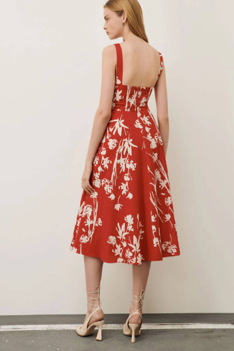 Marella-Red-Floral-Dress