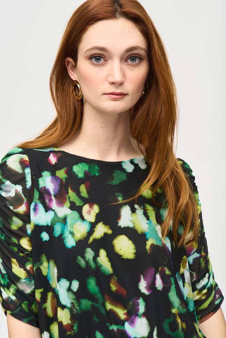 Joseph Ribkoff print top