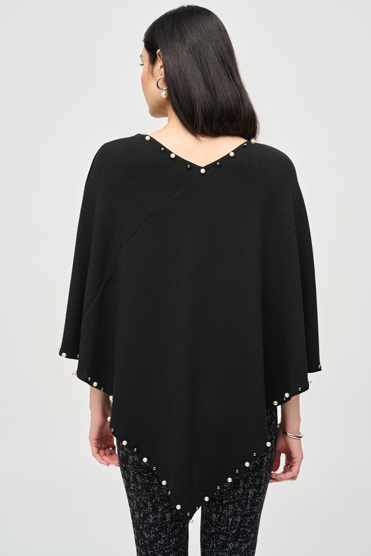 Joseph Ribkoff rivet detail poncho