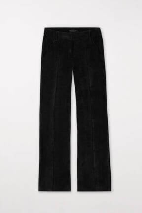 Luisa Cerano black wide leg cords 608690