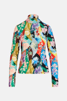 Essentiel Antwerp floral print turtle neck Golobo