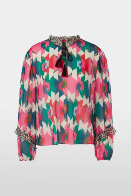 Marc Cain ruffled collar blouse