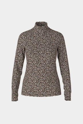 Marc Cain Sport leopard print long sleeve top