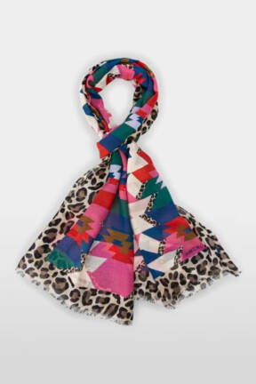 Marc Cain Sport ethnic print scarf