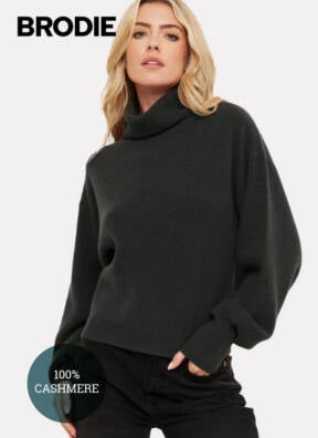 Brodie cashmere roll neck sweater B169