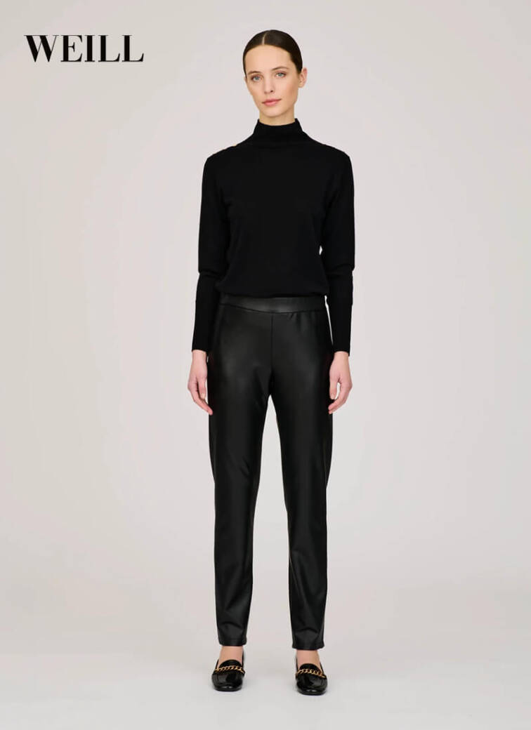 Jane Young Weill Faux Leather Trousers