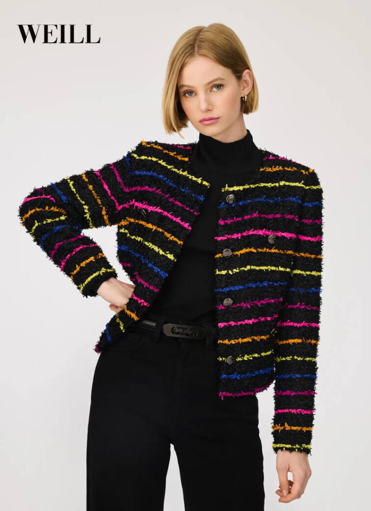 Jane Young Weill Stiped Jacket