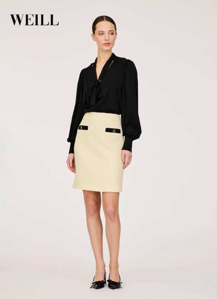 Jane Young Weill Tweed Skirt