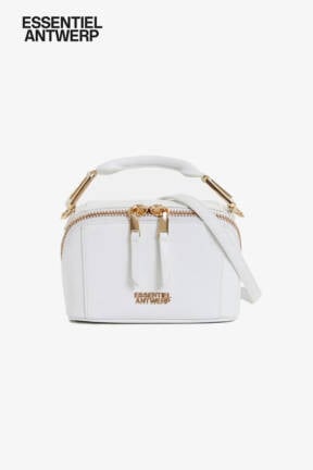 Essentiel Antwerp off-white leather mini bag Hini