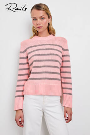 Rails crew neck striped sweater Alise